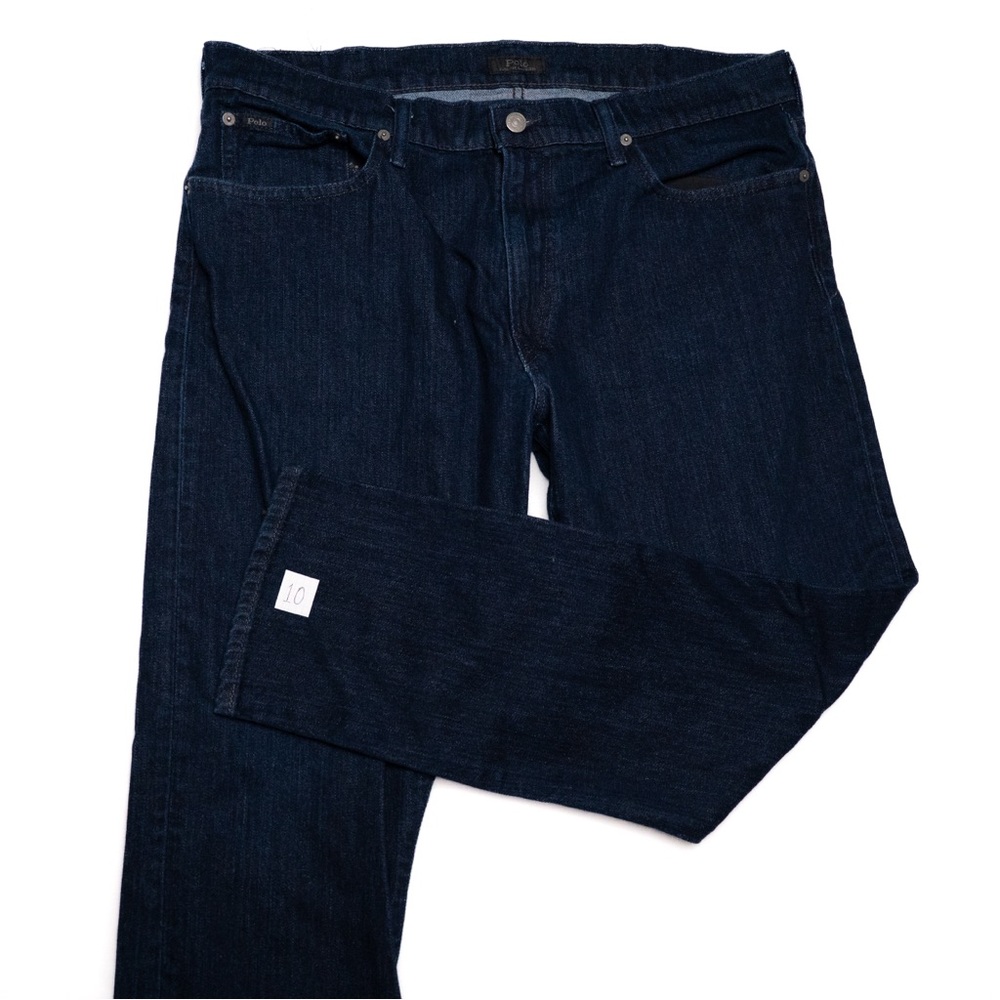 Polo Ralph Lauren Parkside Active Taper Men's Dark Blue Jeans, Size 38x30, EUC